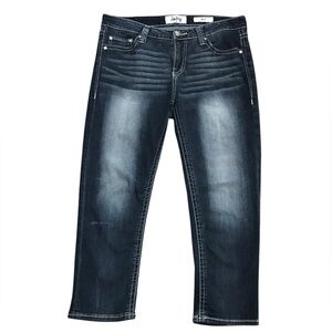 Daytrip Mila Straight Leg Size 30 Dark Wash Jeans Embellished Beach Front